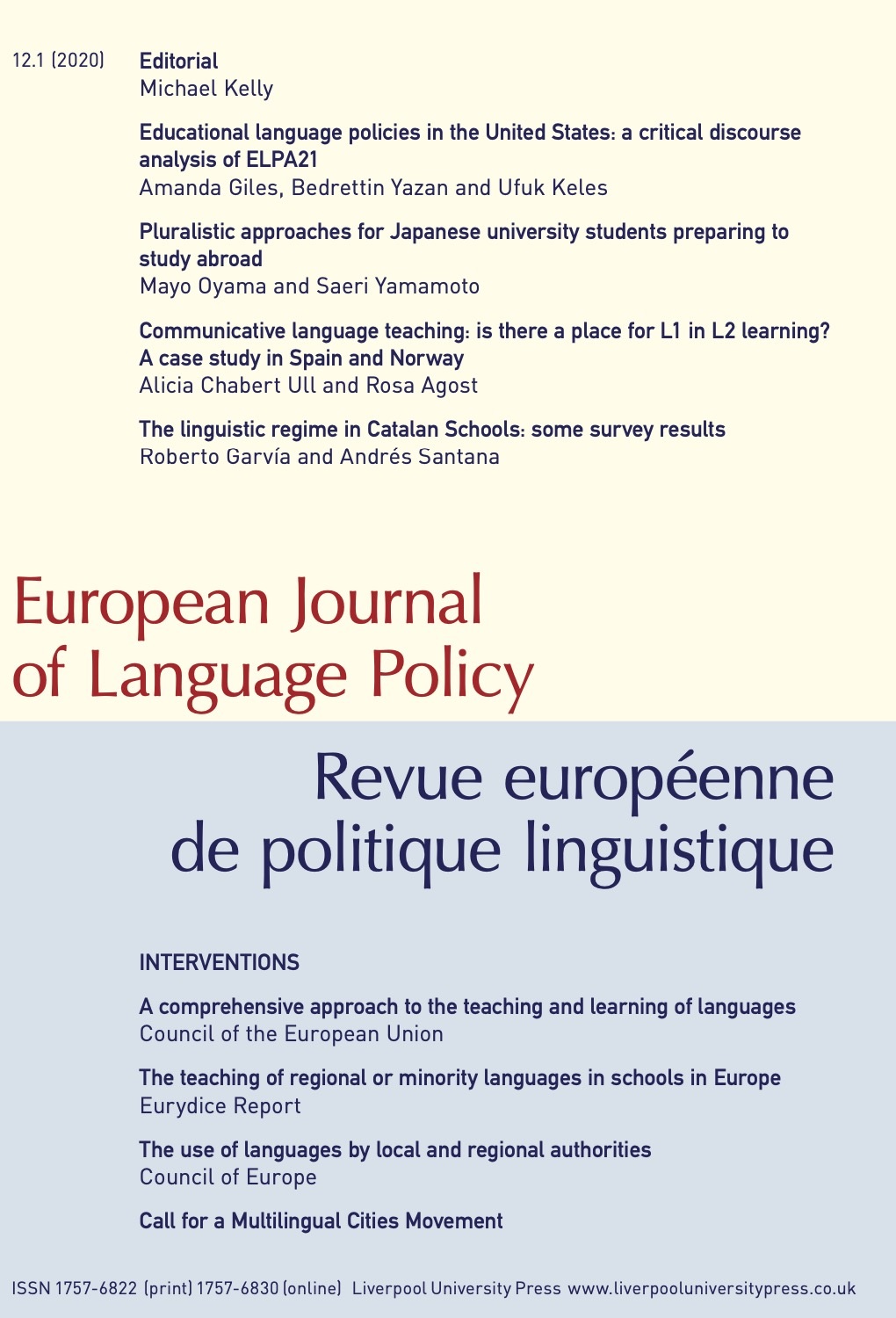 European Journal of Language Policy